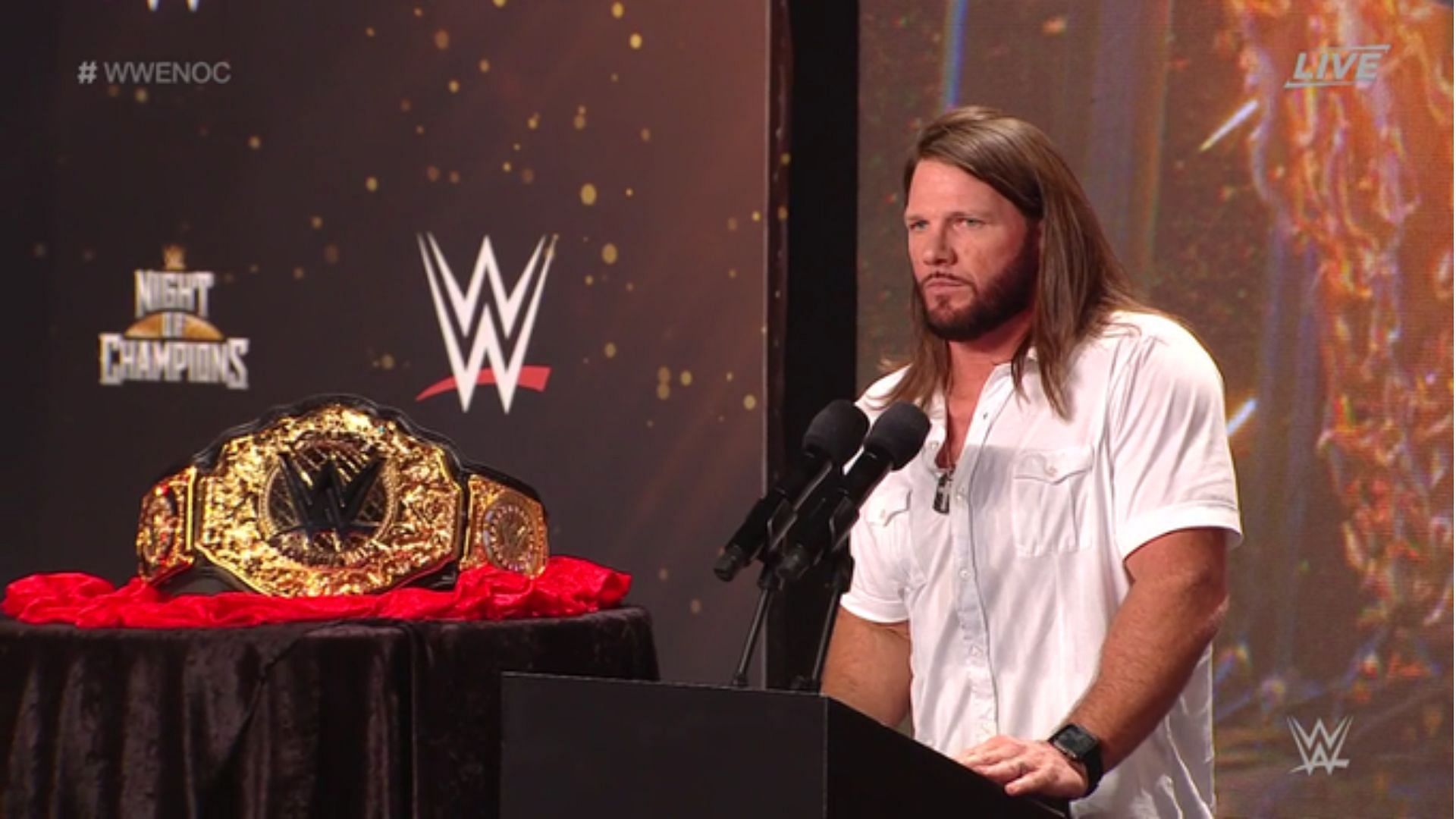 AJ Styles could close out the Night of Champions premium live event as the new World Heavyweight Champion!