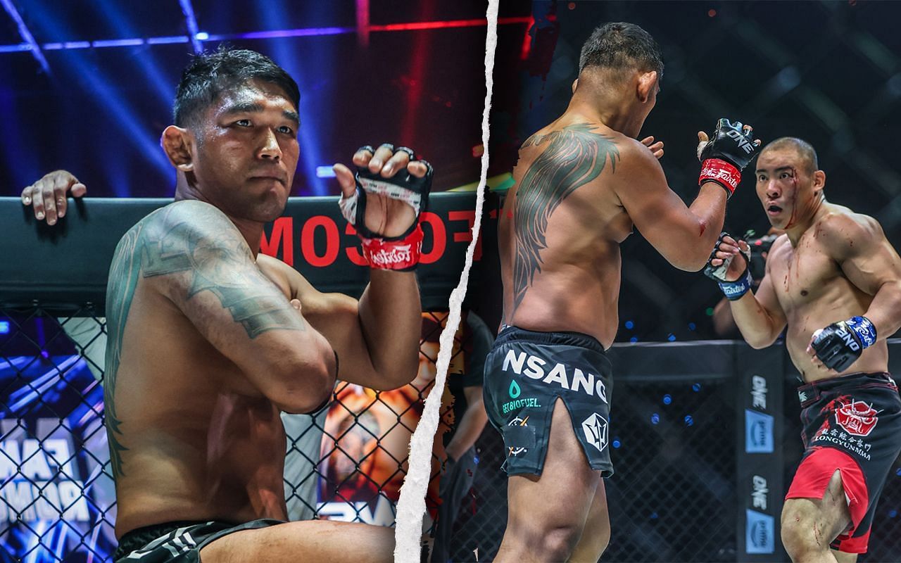 Aung La N Sang (L) had nice words to say about Fan Rong after their recent fight. -- Photo by ONE Championship