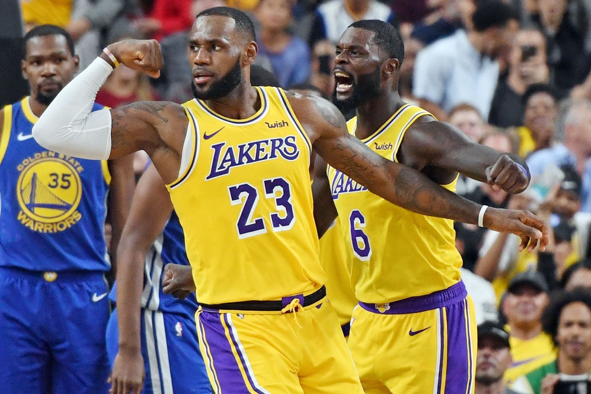 Former LA Lakers teammates LeBron James and Lance Stephenson