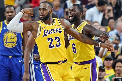 Former LA Lakers teammates LeBron James and Lance Stephenson