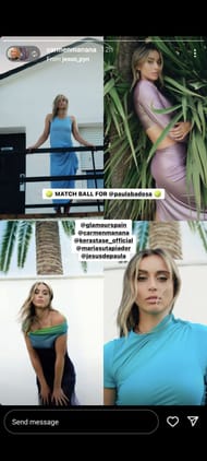 Paula Badosa features in the latest editon of Glamor Spain