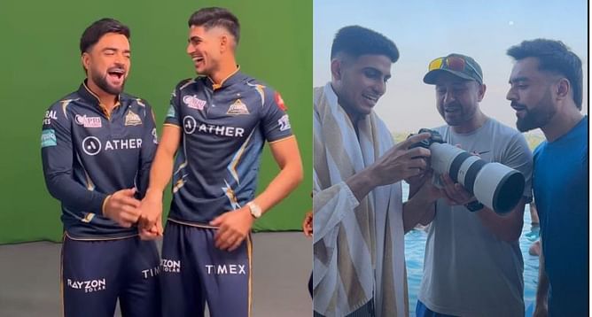 IPL 2023 : राशिद खान और शुभमन गिल सीख रहे हैं कैमरा चलाना, GT ने मजेदार कैप्शन के साथ शेयर की तस्वीर