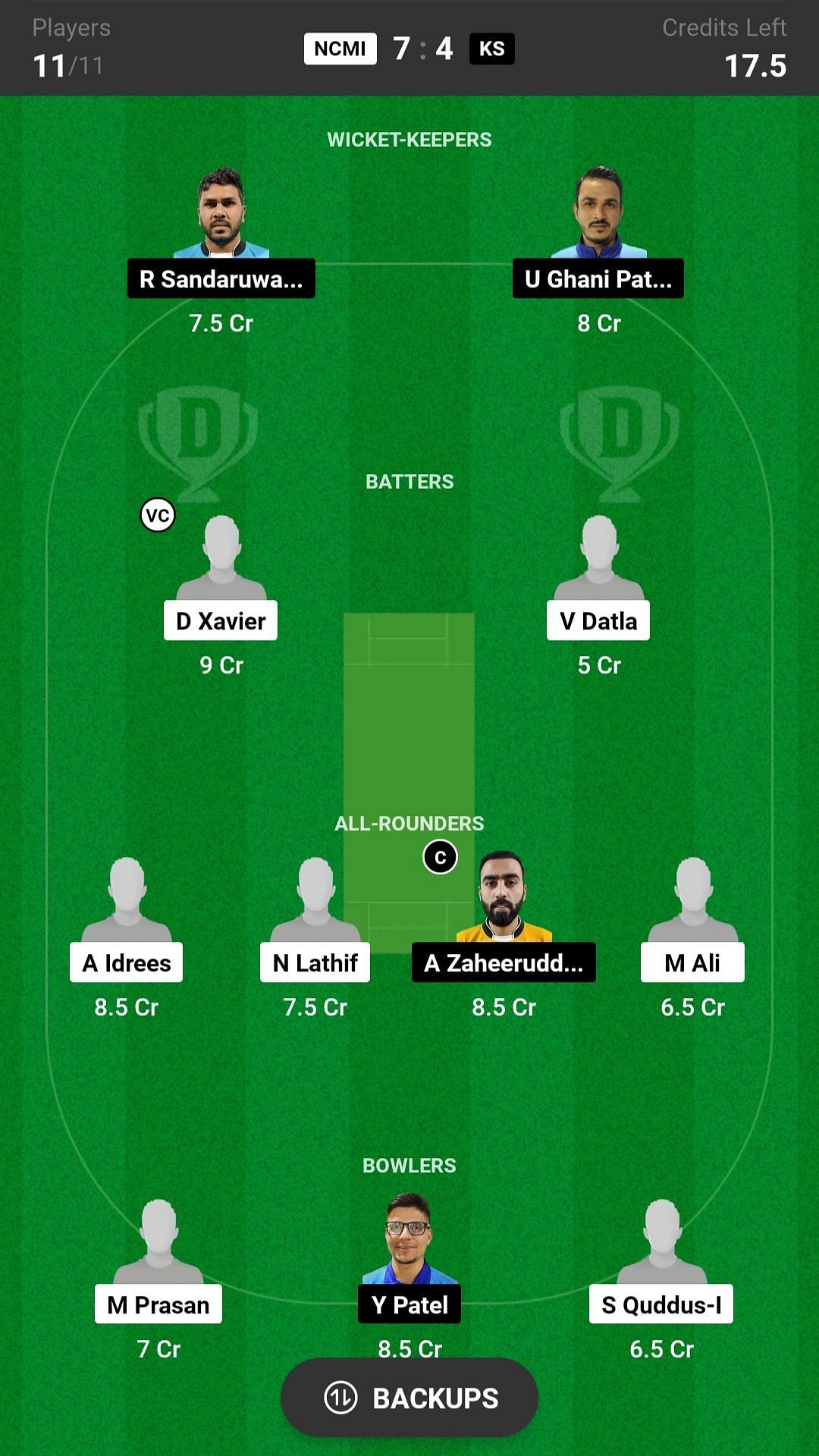 KS Vs NCMI Dream11 Prediction: Fantasy Cricket Tips, Today's Playing XI ...