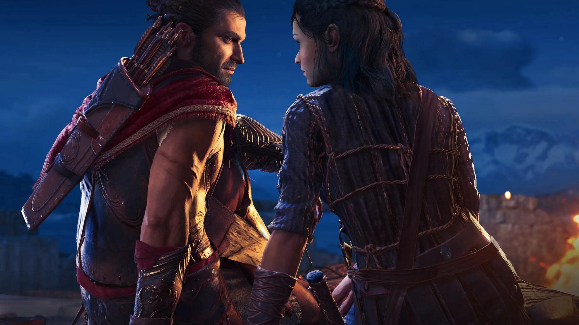 A romantic connection. (Image via Ubisoft Montreal &amp; Ubisoft Quebec)