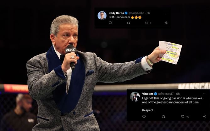 Legendary UFC announcer Bruce Buffer shares why he never rehearses before events