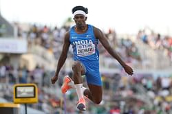Praveen Chithravel breaks national record in triple jump with 17.37m leap