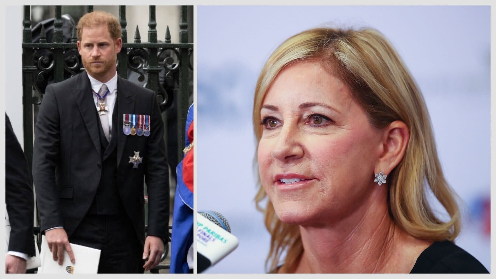 Chris Evert shares her support for Prince Harry amid ongoing criticism