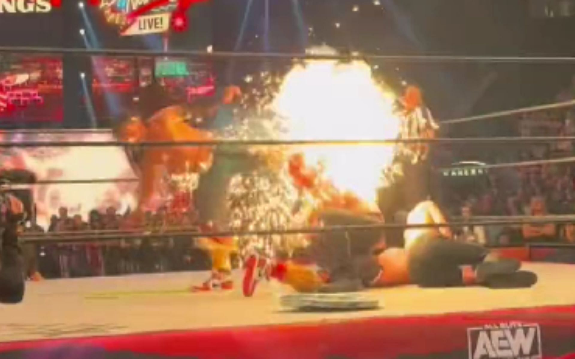 Matt Jackson hit the explosive superkick on Jon Moxley