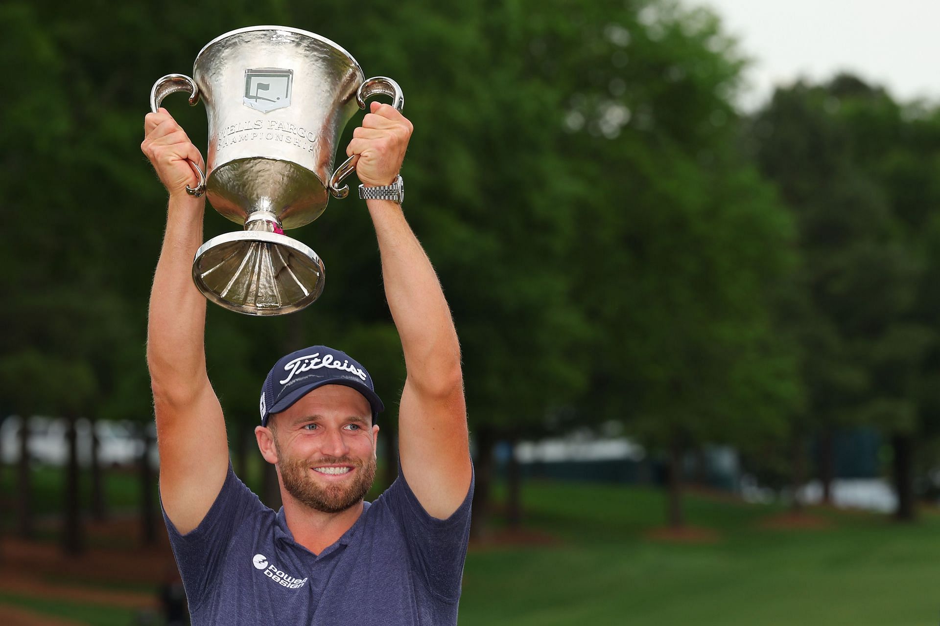 How much did Wyndham Clark win at the 2023 Wells Fargo Championship