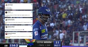 “This Hooda was going to replace Virat Kohli at no.3 in wc” - Fans troll Deepak Hooda for 11 off 11 balls while chasing 228 against GT in IPL 2023