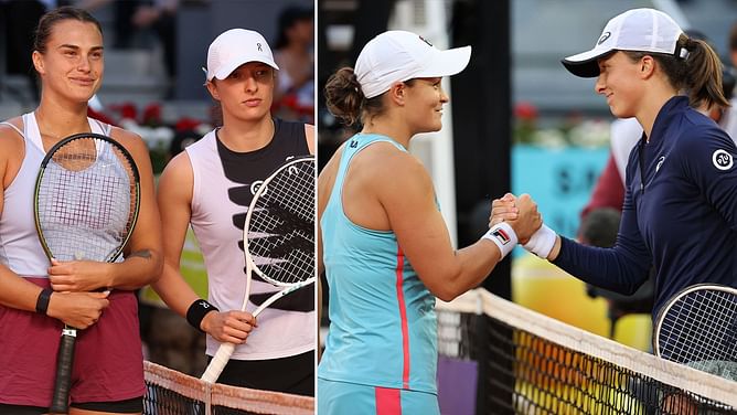 Iga Swiatek compares Aryna Sabalenka to Ashleigh Barty, explains how the Belarusian motivates her
