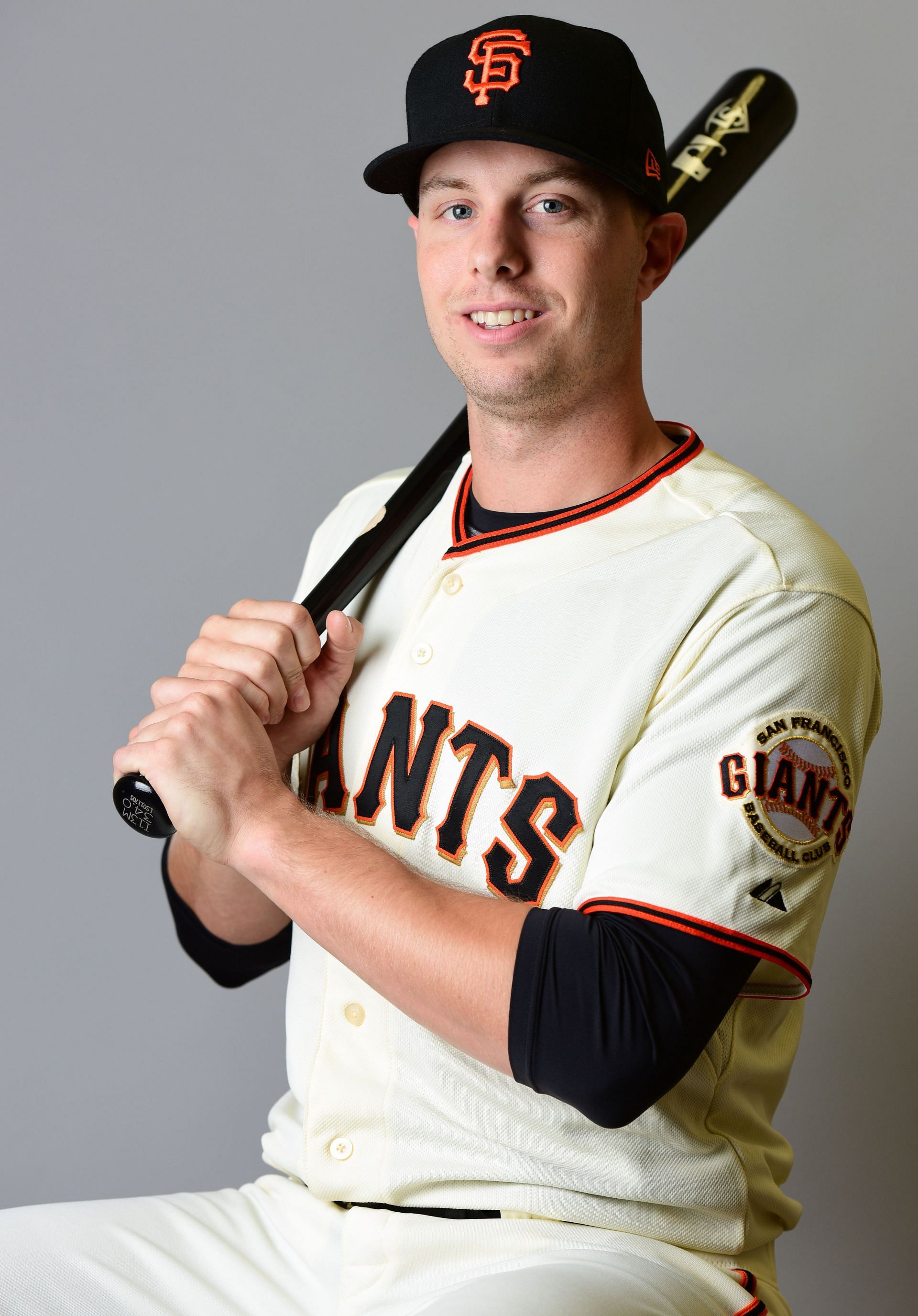 Austin Slater San Francisco Giants Road Gray Baseball Player