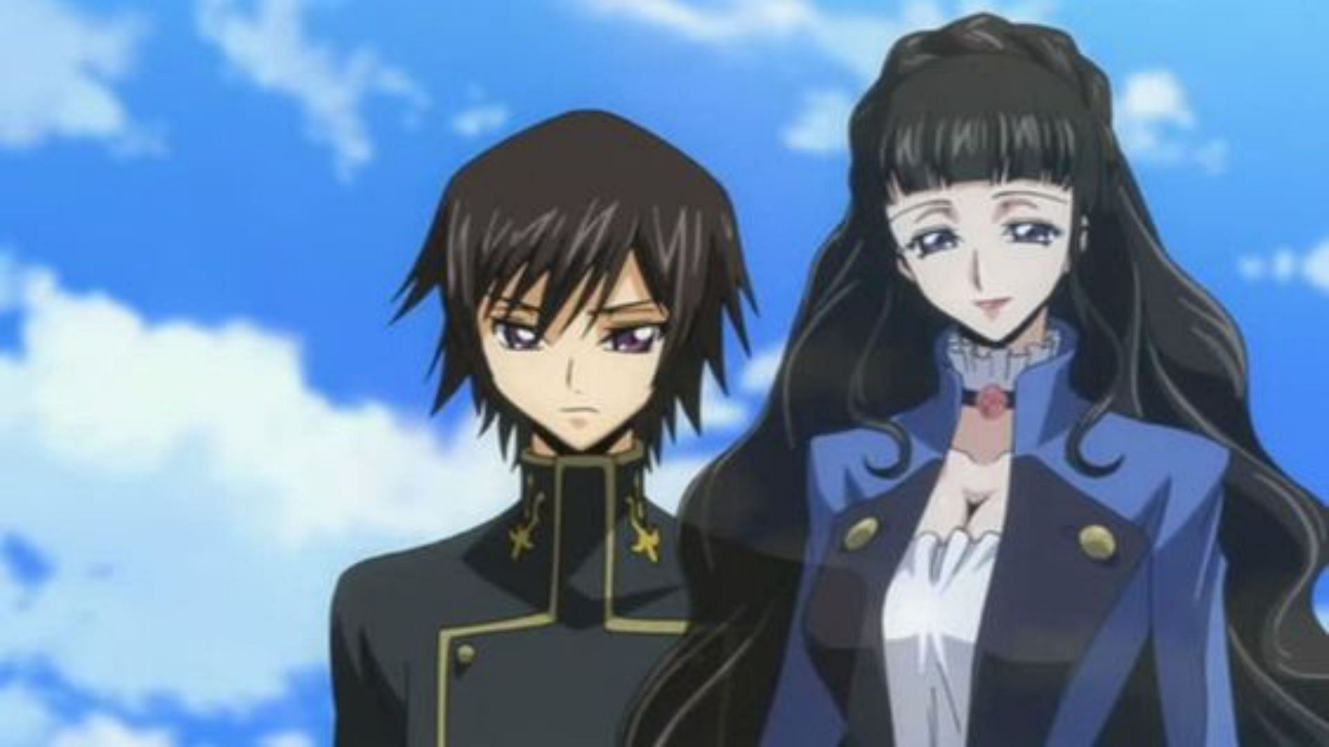 Lelouch and his mother as seen in the anime (Image via Sunrise studio)