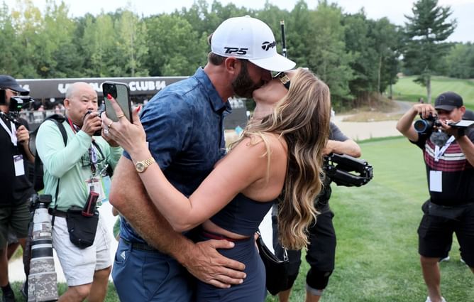 "Lifting up a kid, a bigger kid": Dustin Johnson reveals ‘bedroom incident’ with wife Paulina Gretzky caused his back injury