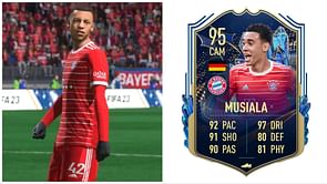 FIFA 23 leak suggests that Jamal Musiala will receive a Bundesliga TOTS card in Ultimate Team