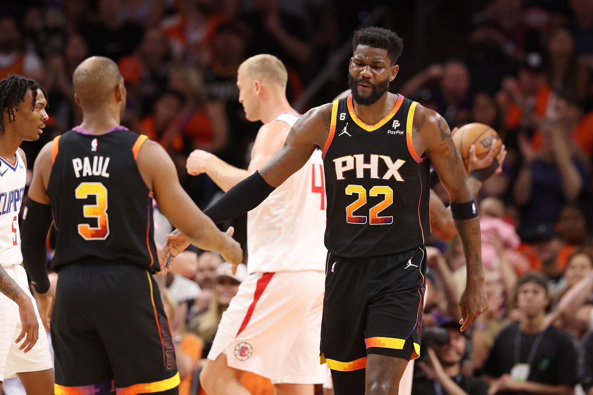 Deandre Ayton and Chris Paul may both be shipped this summer (Image via Getty Images)