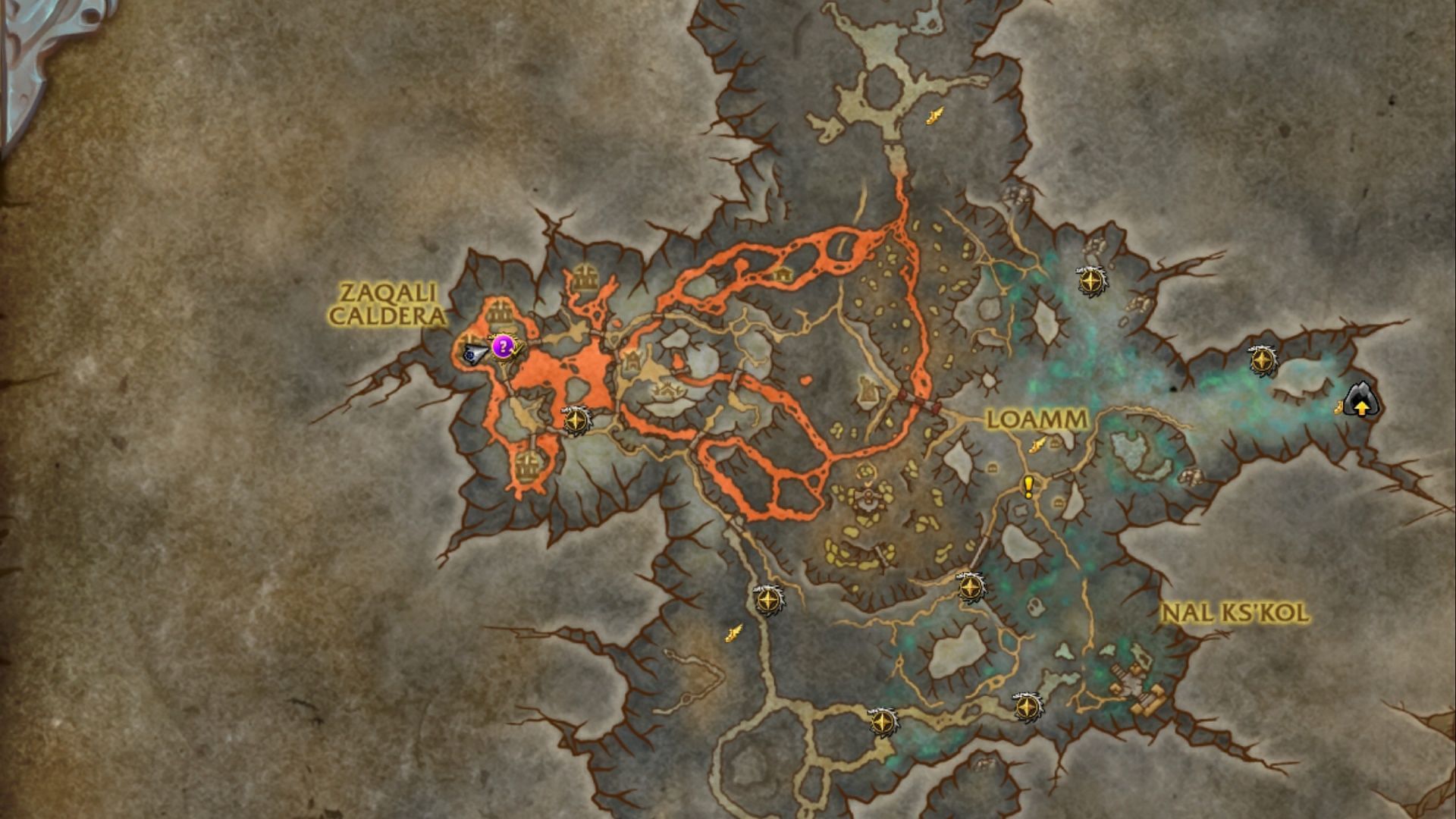 When the elite purple icon shows up on the map, the Zaqali Elders await in World of Warcraft: Dragonflight (Image via Blizzard Games)