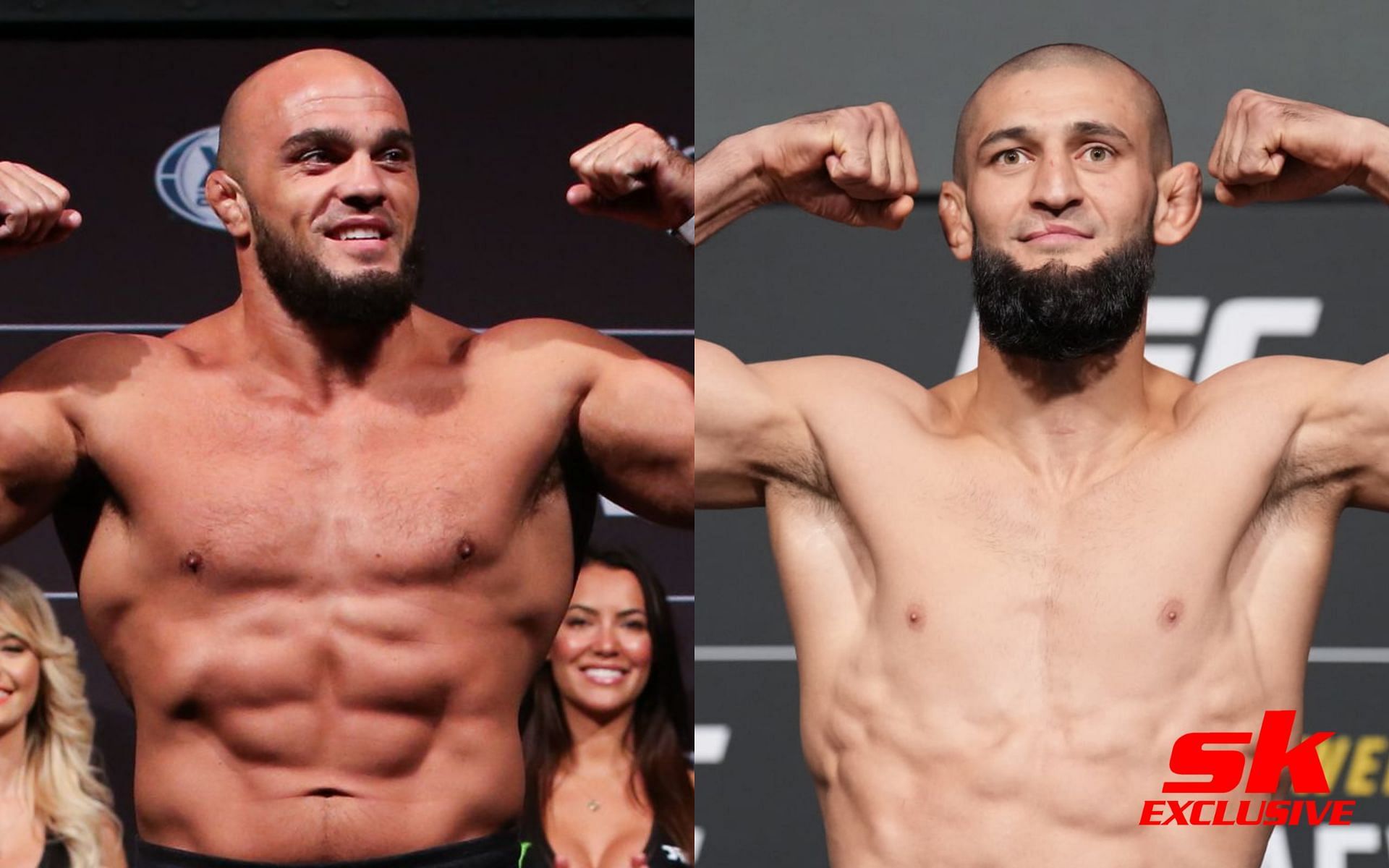 Ilir Latifi (left) and Khamzat Chimaev (right)