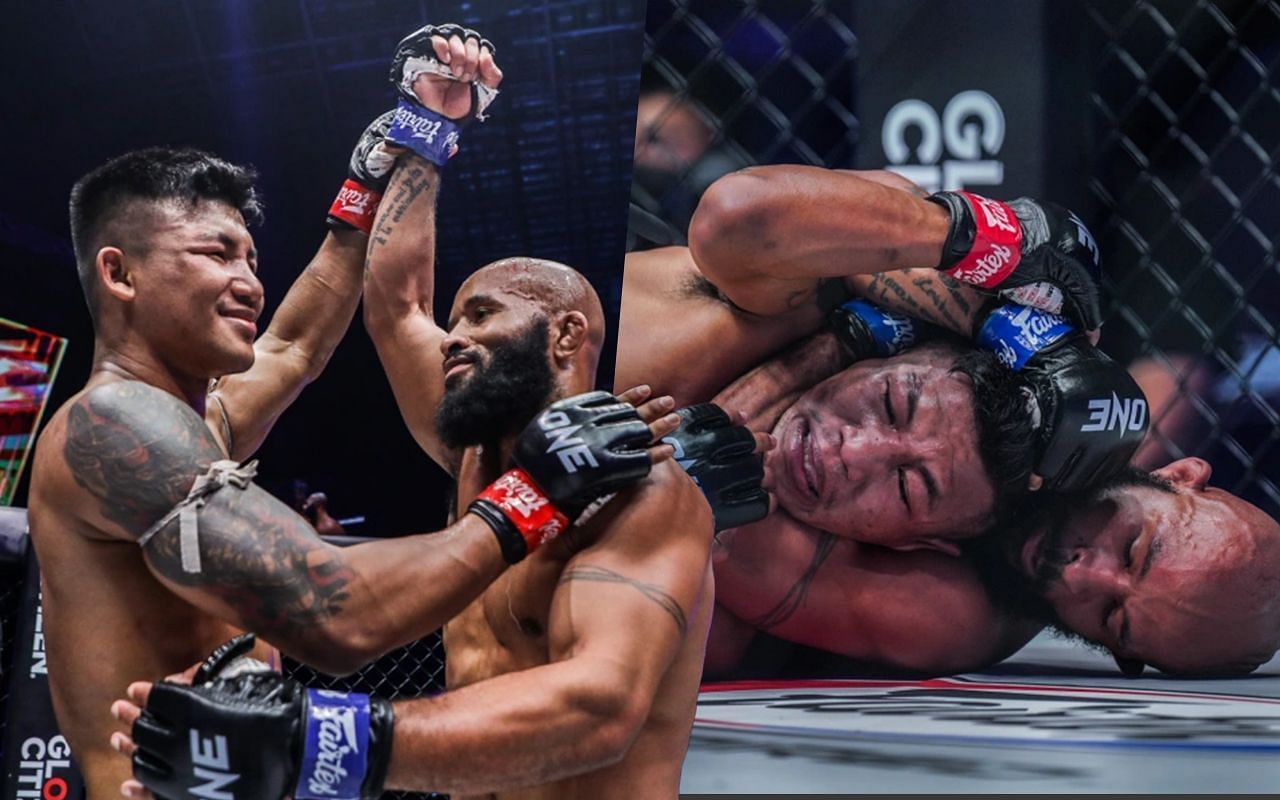 Demetrious Johnson and Rodtang Jitmuangnon collided in a superfight last year. -- Photo by ONE Championship