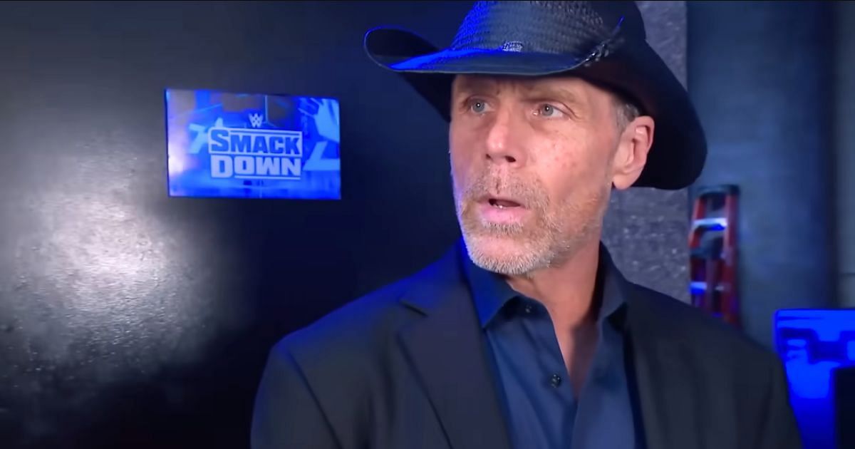 Shawn Michaels backstage during a recent SmackDown episode.