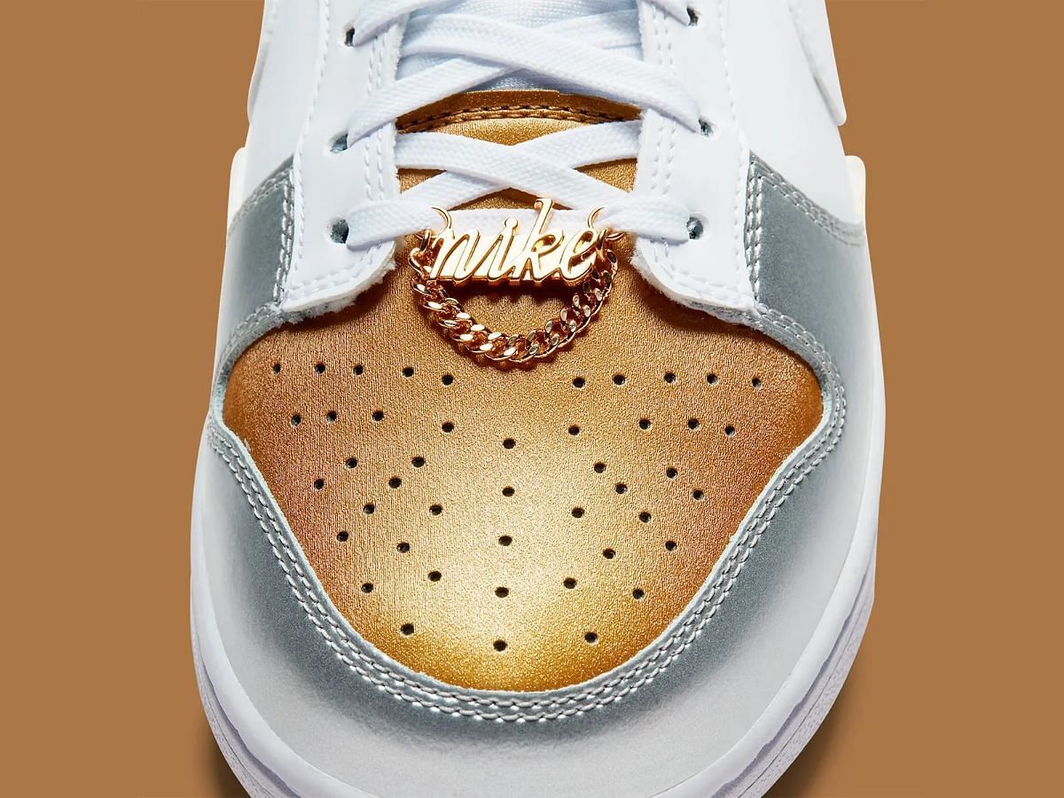 Nike Dunk Low Metallic shoes (Image via Nike)