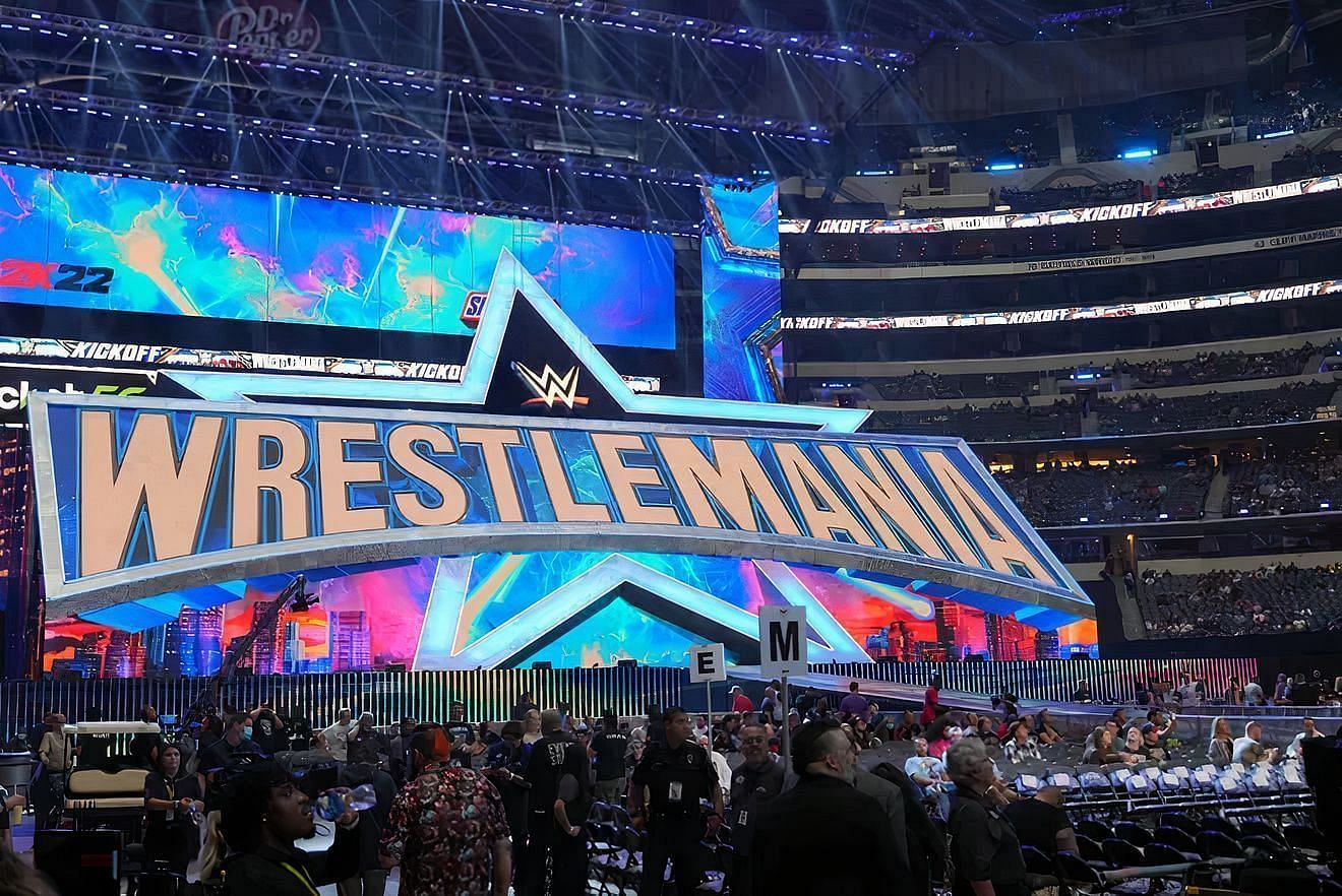 WrestleMania 38 was held at the AT&amp;T Stadium in Arlington, Texas. 
