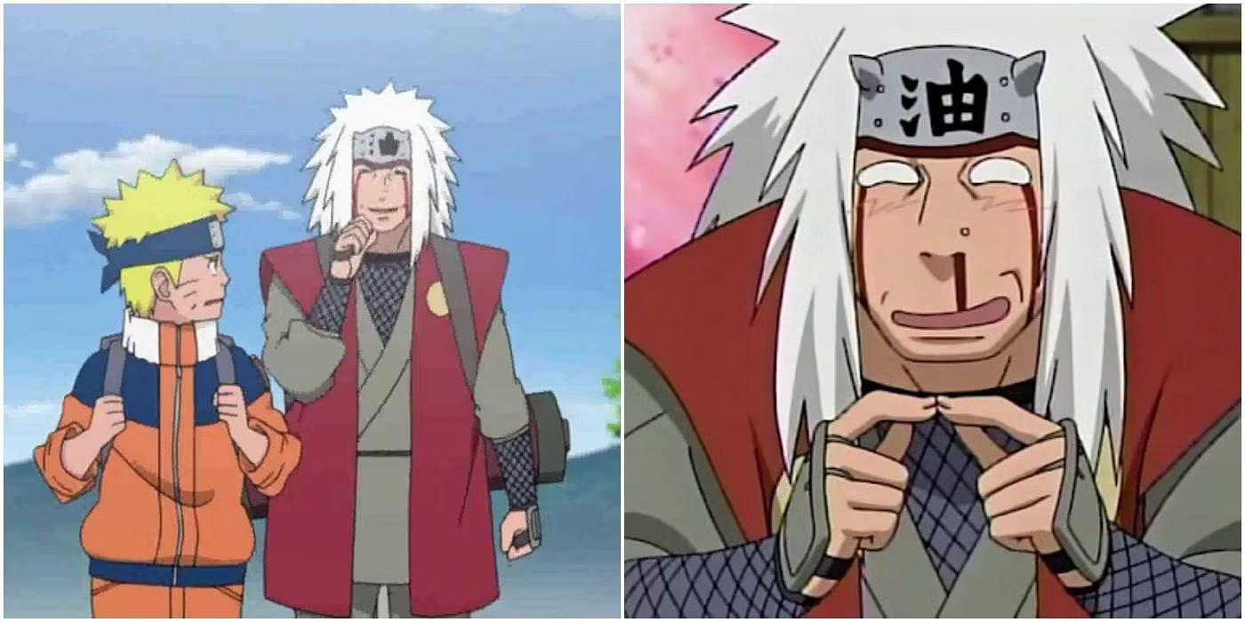 Jiraiya is one of the most popular anime characters who have nosebleeds (Image via Studio Pierrot).