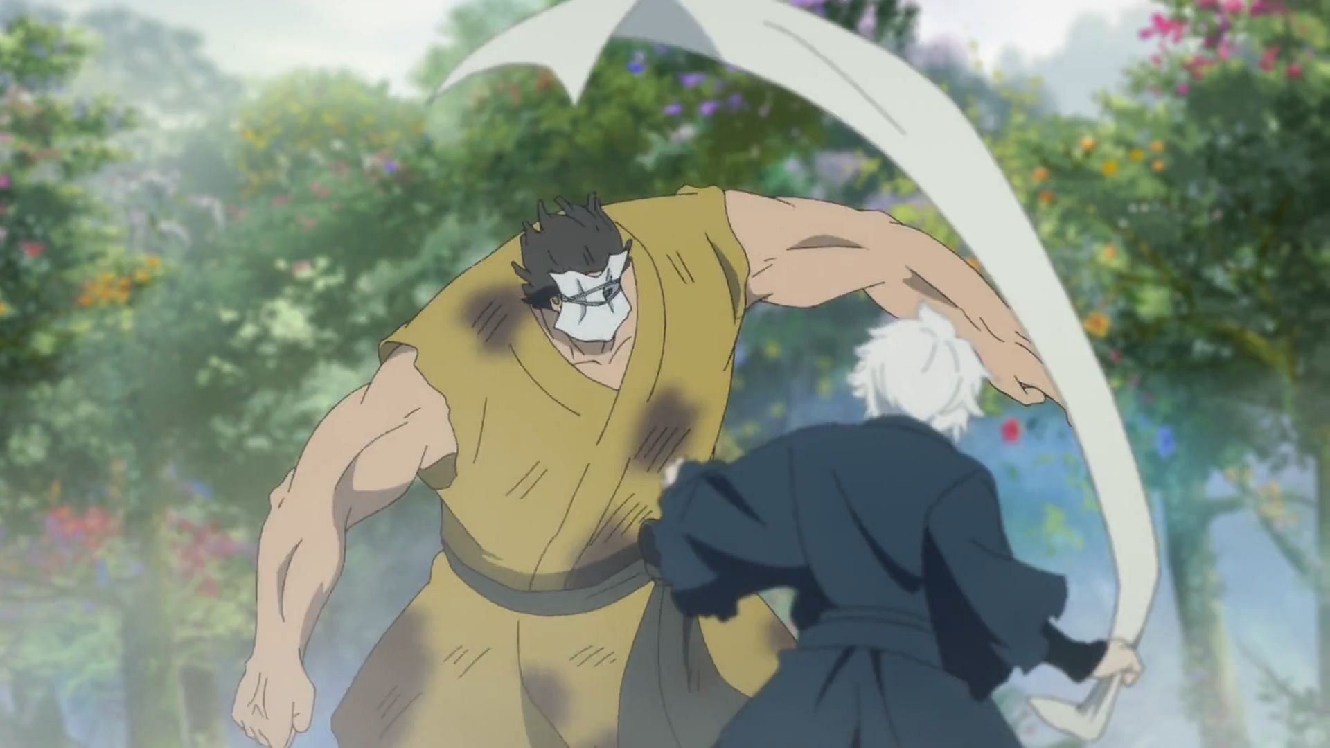 nem o ninjutsu de Gabimaru o vazio conseguiu ferir ele #Anime
