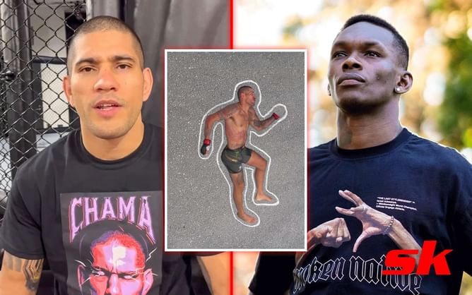 Israel Adesanya gets lectured by Alex Pereira for 'dead body' joke