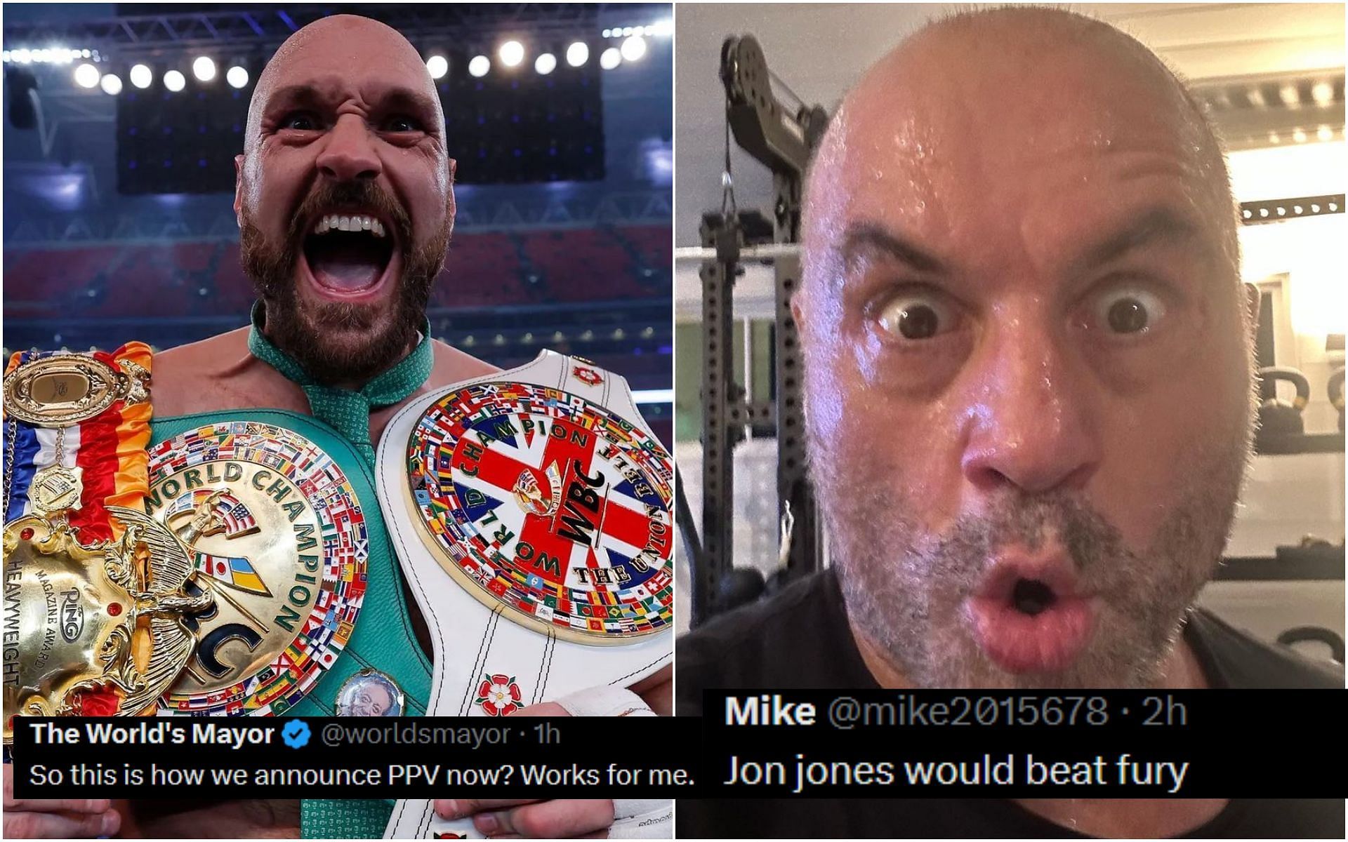 Fans mock Tyson Fury after he ripped into Joe Rogan over Jon Jones fight prediction