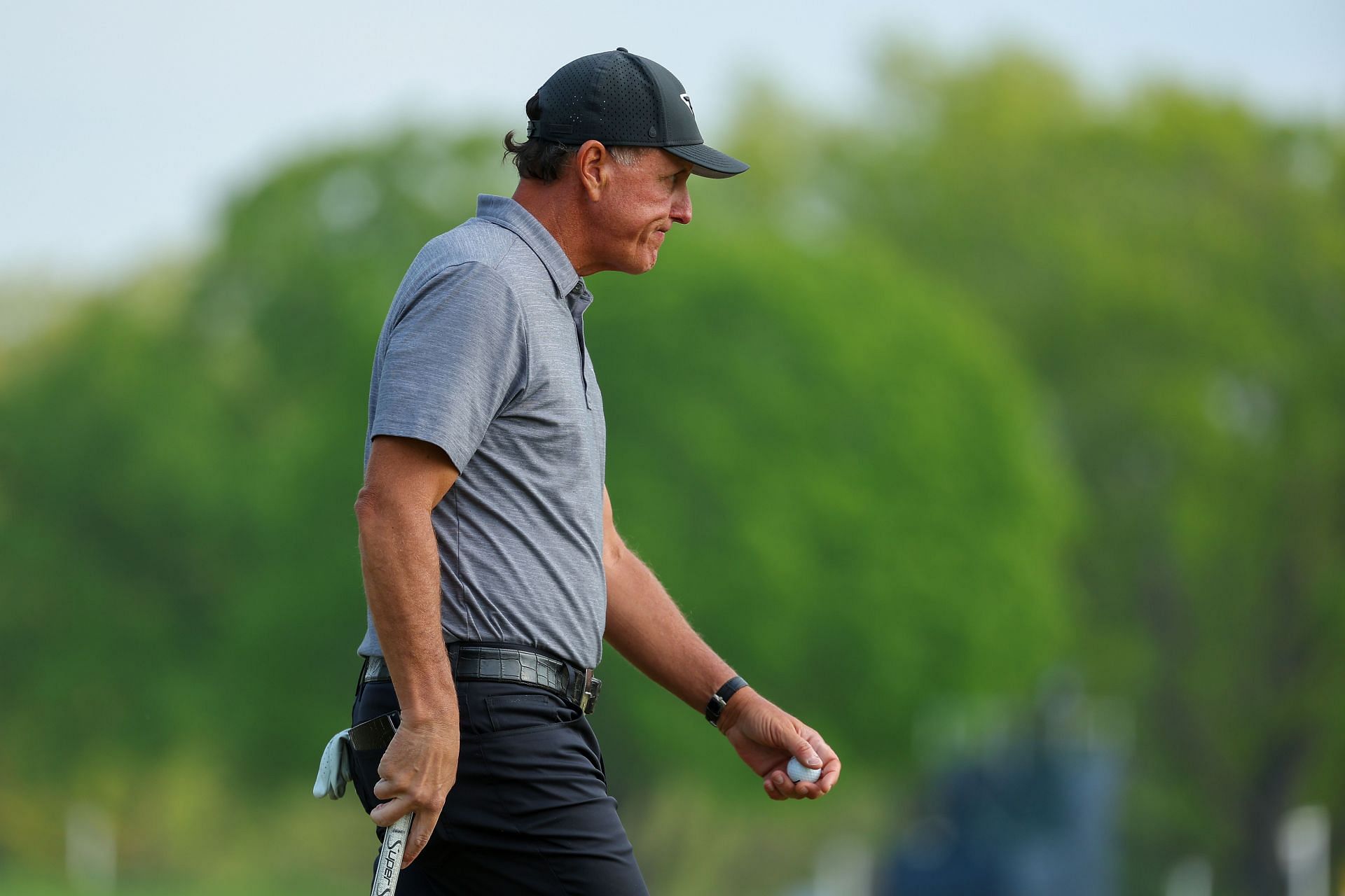 Phil Mickelson at the 2023 PGA Championship - Round Two