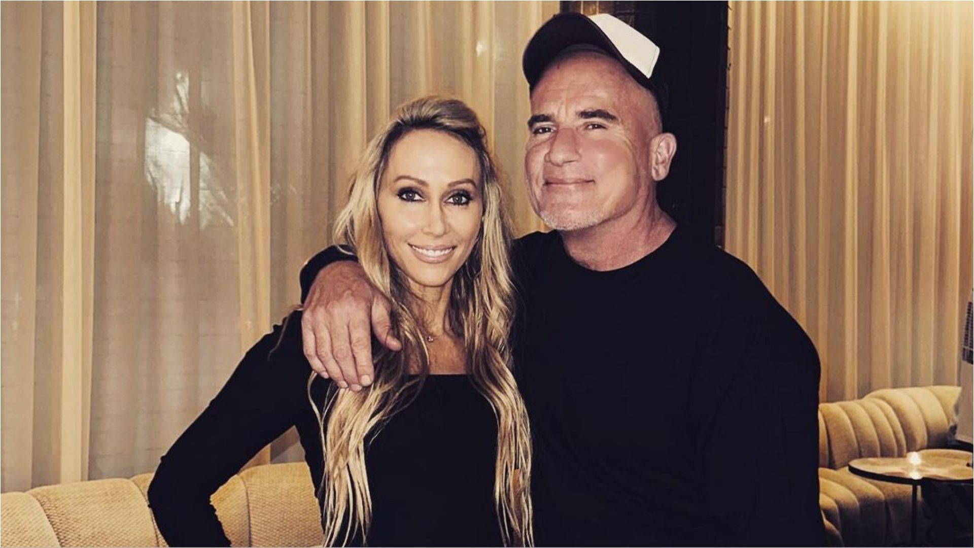 Tish Cyrus and Dominic Purcell are engaged now (Image via tishcyrus/Instagram)