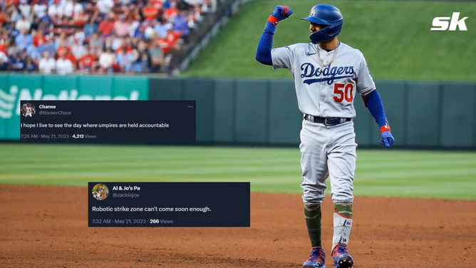 LA Dodgers fans infuriated with team's loss vs Cardinals following questionable strikeout call: "Robotic strike zone can't come soon enough"