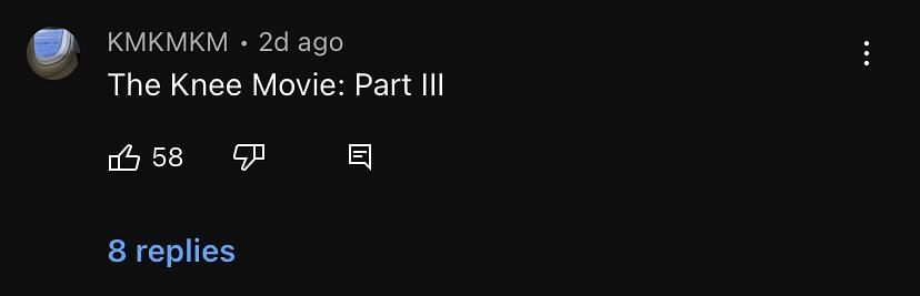 YouTube comment