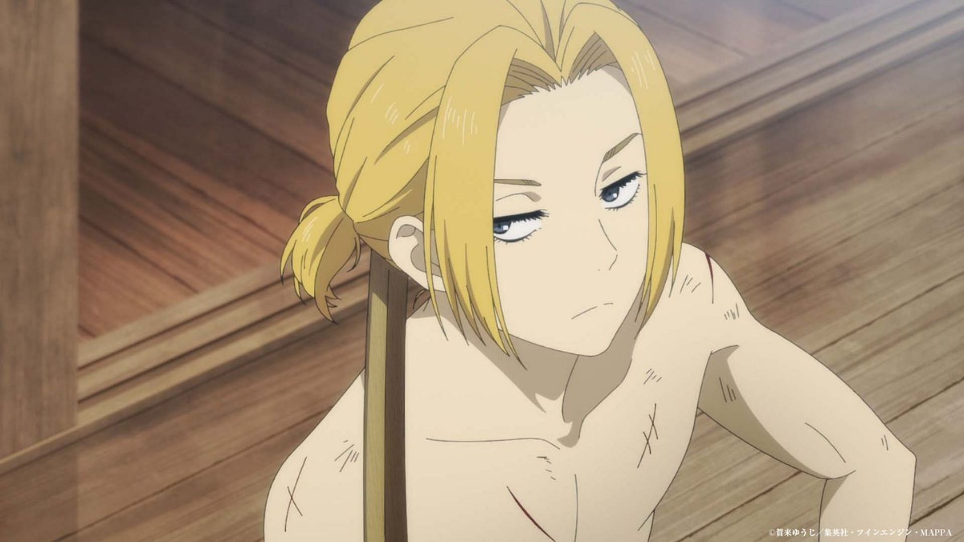 Yamada Asaemon Tenza as seen in the Hell&#039;s Paradise episode 8 preview (Image via MAPPA)