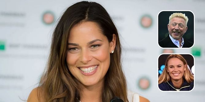 Boris Becker and Caroline Wozniacki congratulate Ana Ivanovic on the birth of her third child