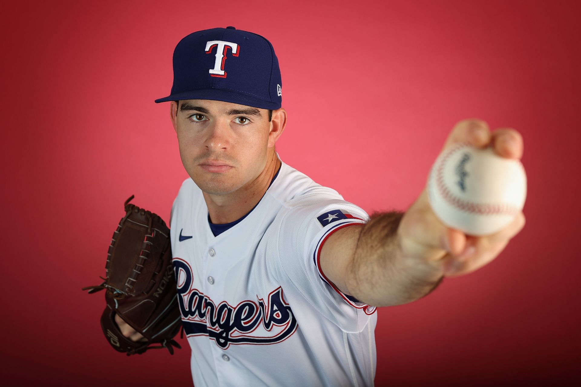 Texas Rangers Photo Day SURPRISE, ARIZONA - FEBRUARY 21: Pitcher Cody Bradford #91 of the Texas Rangers poses for a portrait during media day at Surprise Stadium on February 21, 2023 in Surprise, Arizona. (Photo by Christian Petersen/Getty Images)