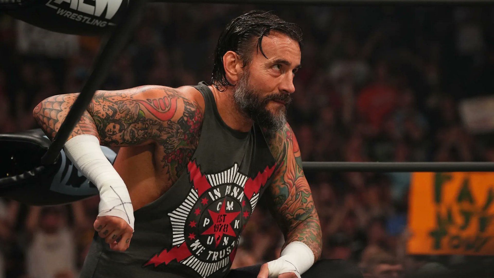 CM Punk was backstage at WWE RAW last week