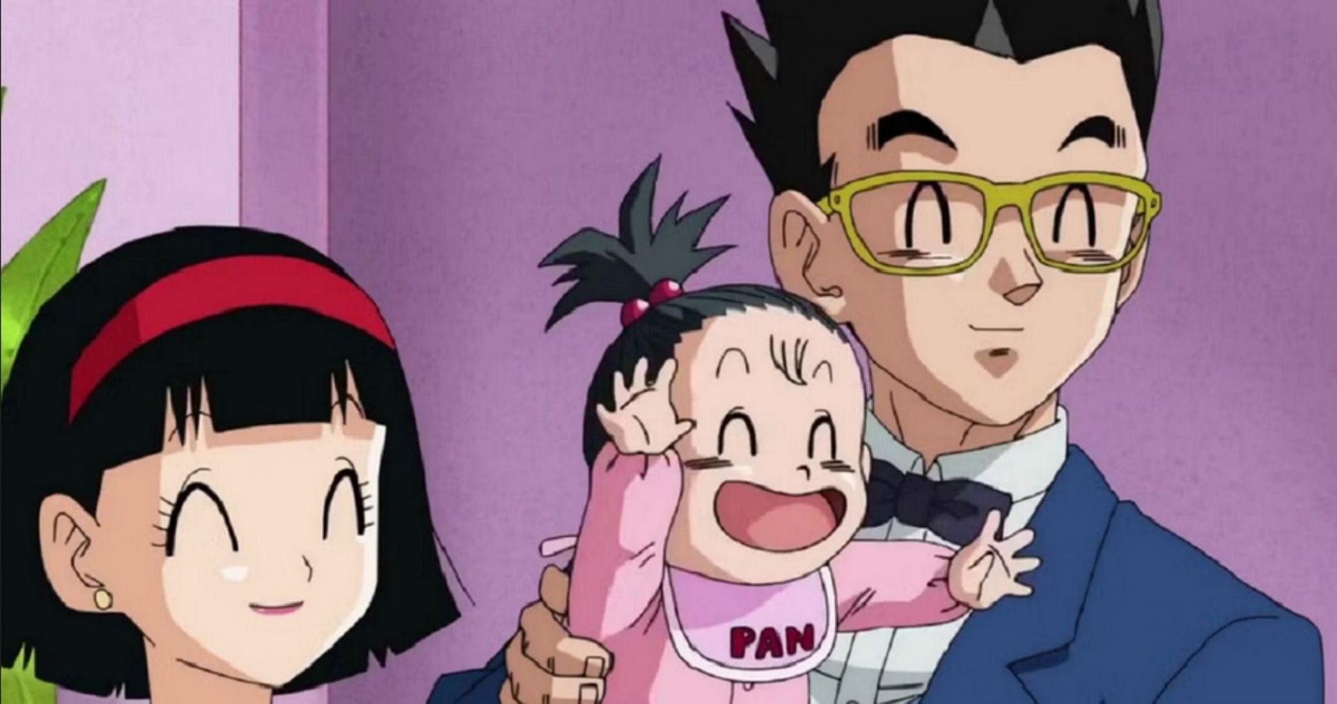 Gohan&#039;s happy family (Image via Toei Animation)