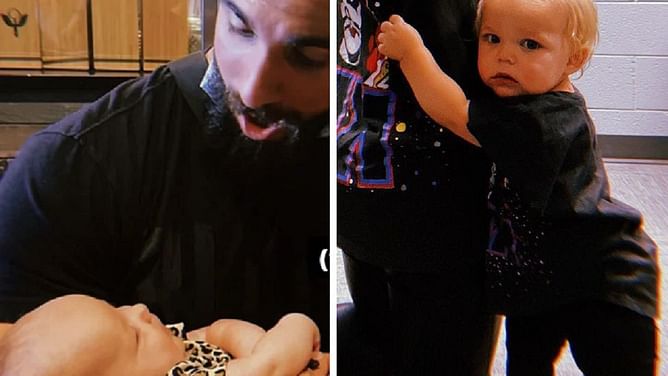 [PHOTO] Seth Rollins plays with top AEW star's daughter in wholesome moment