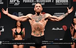 Fans laud Conor McGregor for his impeccable timing while telling Michael Chandler 'You'll do what you're told'