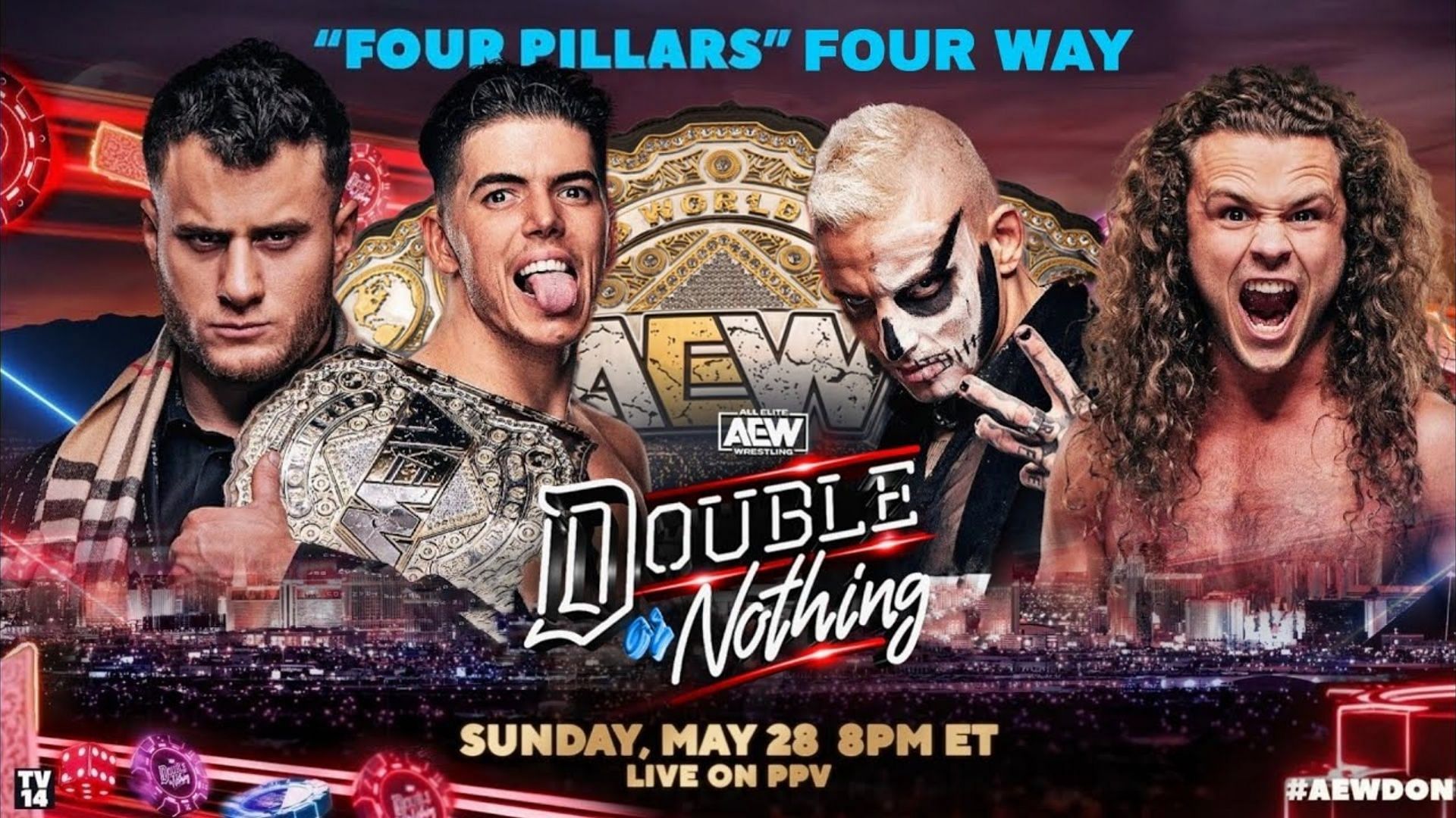 AEW Double or Nothing will be main evented by the four pillars.