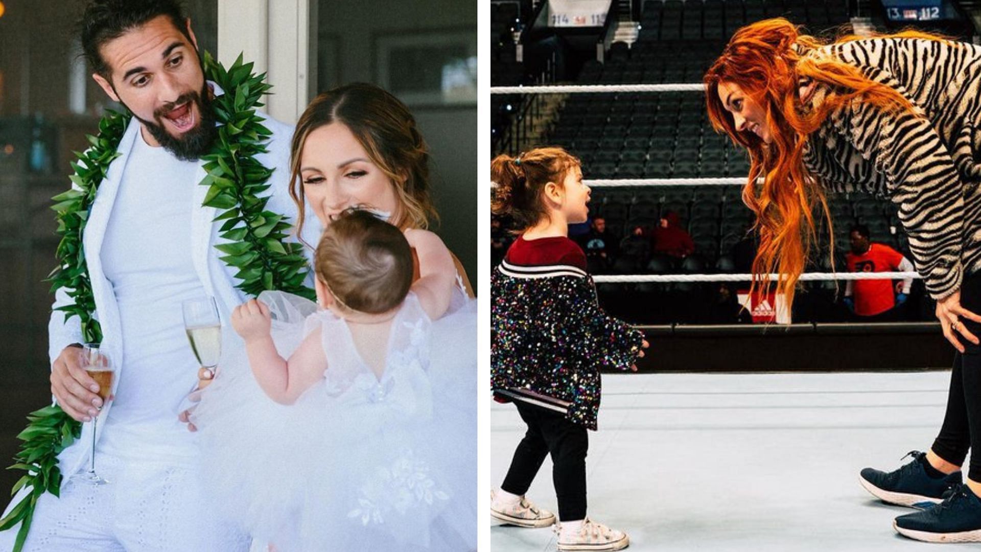 Becky Lynch and Seth Rollins have a daughter named Roux