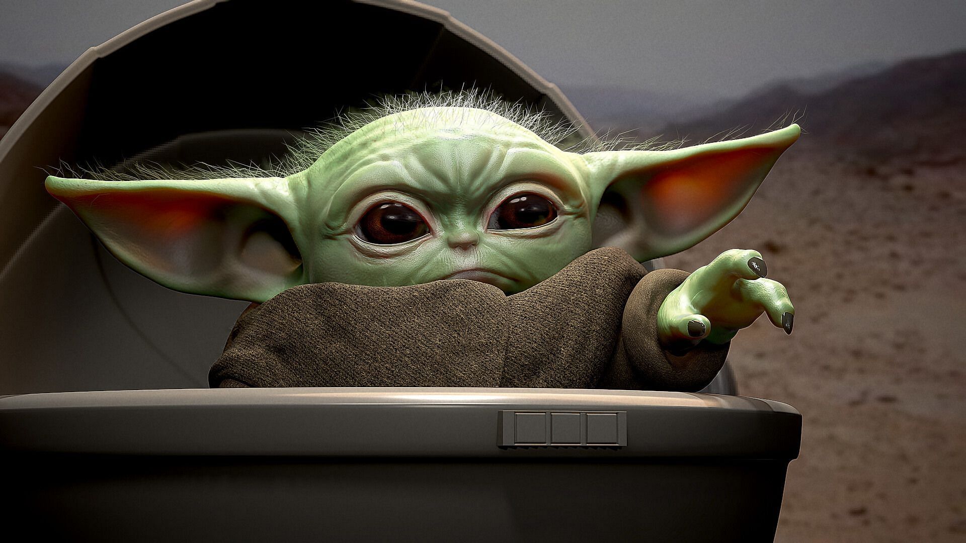 The Mandalorian and Baby Yoda. (Image via Lucasfilm)