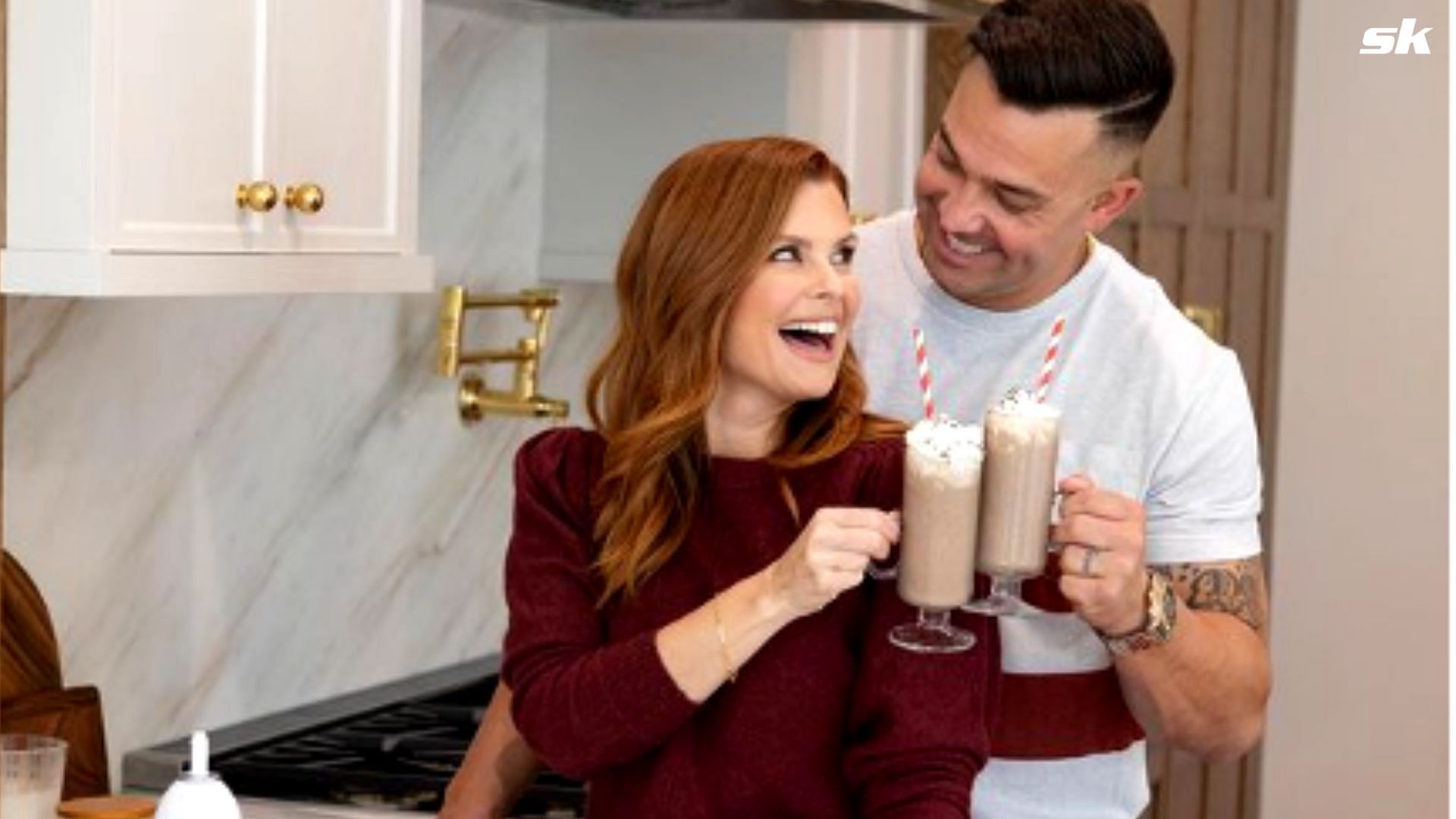 Nick Swisher with his wife, JoAnna Garc&iacute;a Swisher.