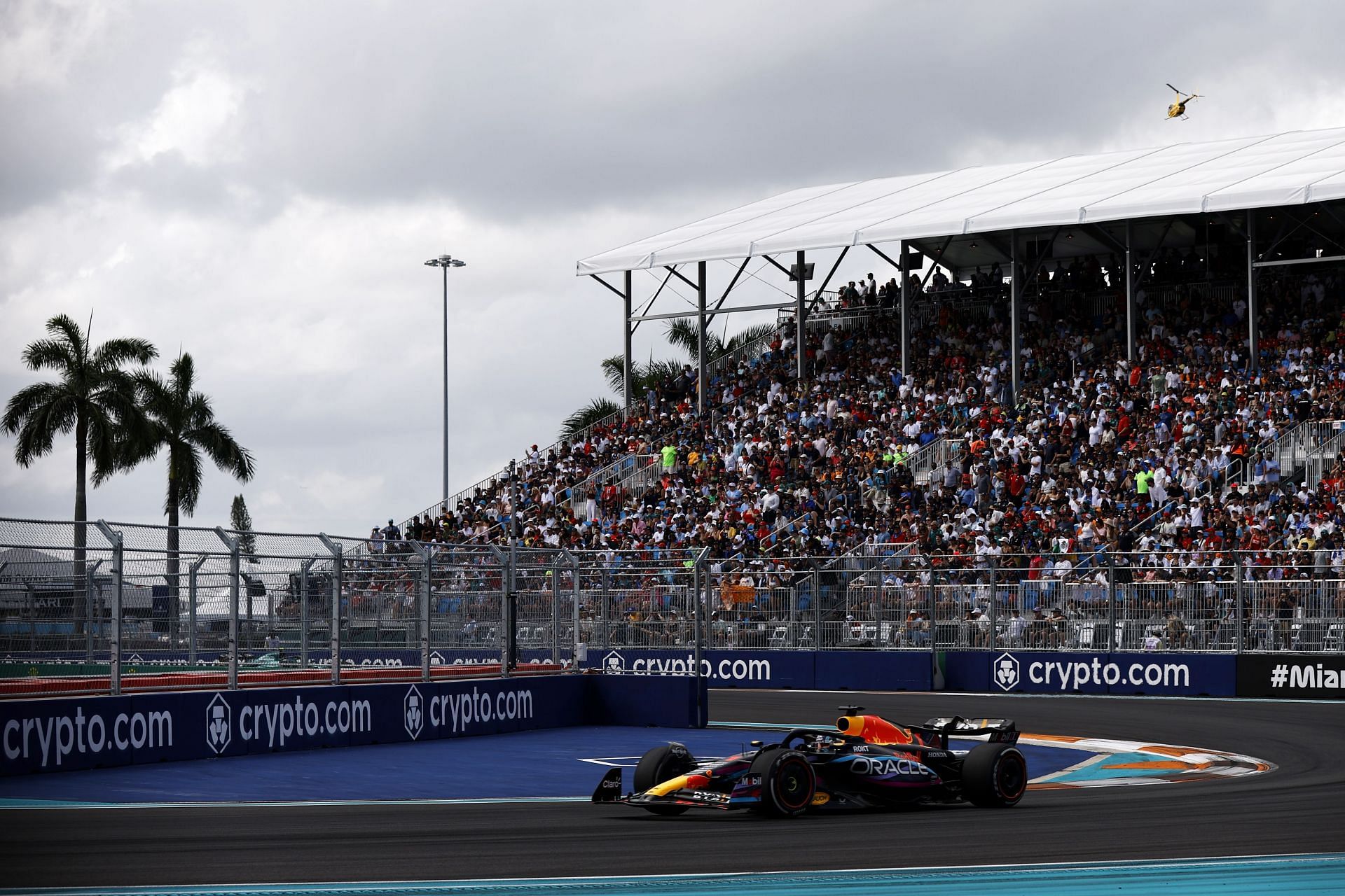 Max Verstappen in action during the Miami GP