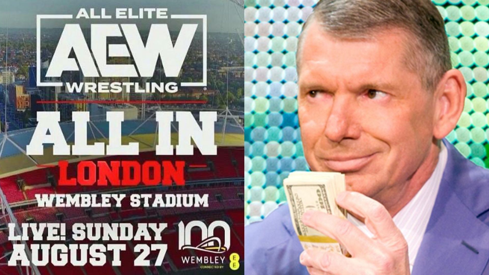 A WWE veteran has joked that Vince McMahon has bought all the tickets to All In