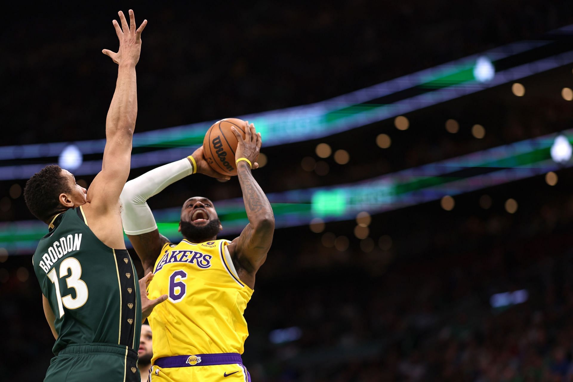 LeBron James and Michael Brogdon