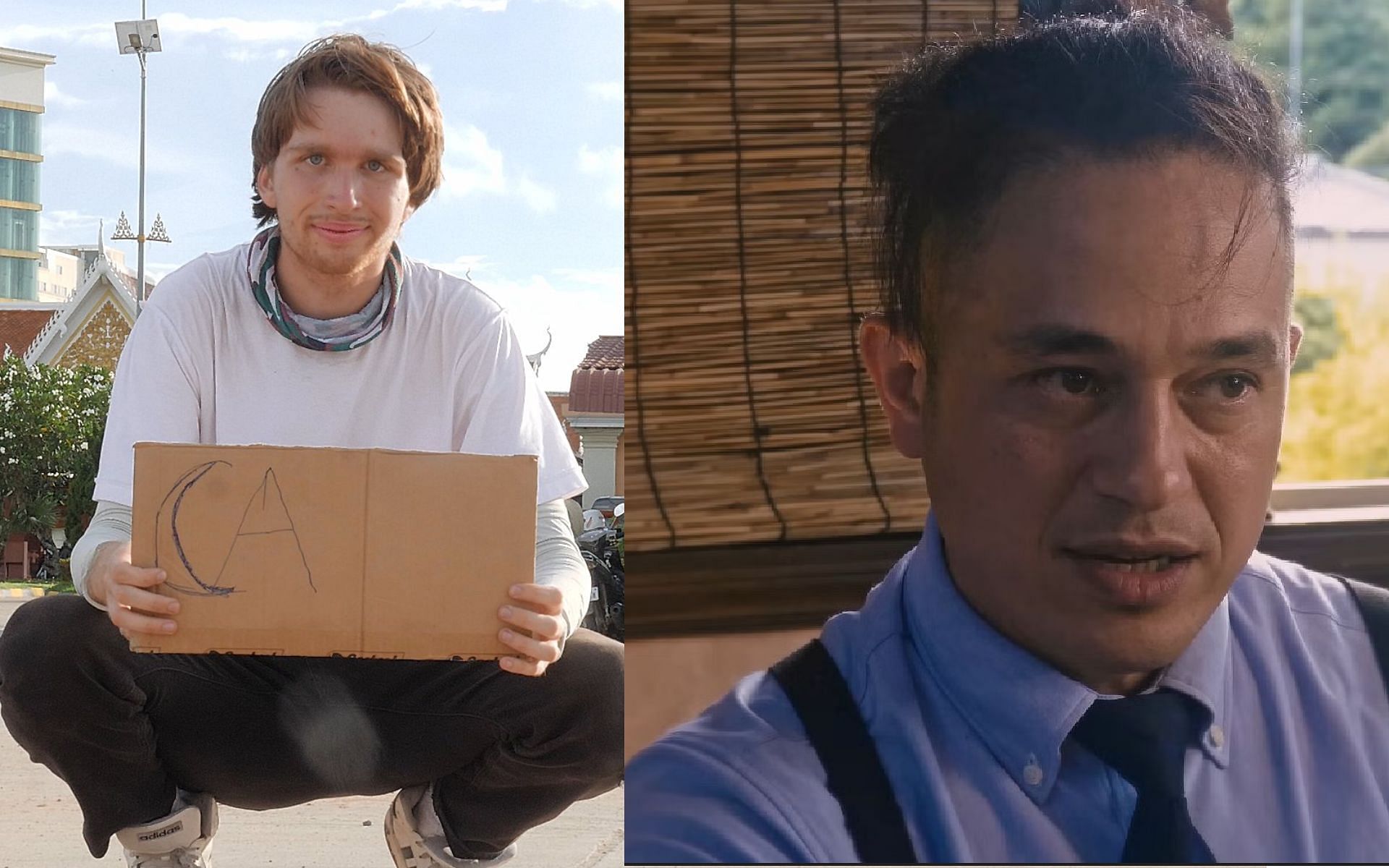 Slightly Homeless and Suspendas went viral after getting allegedly imprisoned in Nepal (Image via Slightly Homeless/Twitter and Sportskeeda)