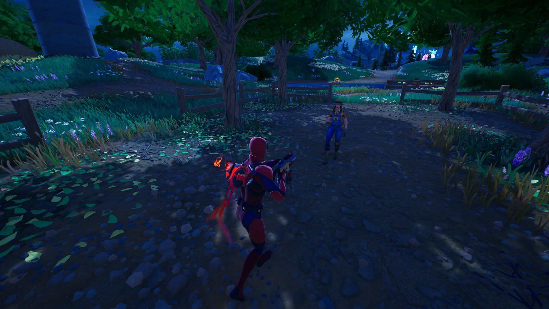 Find a Character (NPC) and walk up to them to interact (Image via Epic Games/Fortnite)